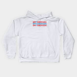 SPITSBERGEN Norway Flag Kids Hoodie